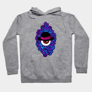 Bowler Eye Guy (for lighter shirts) Hoodie